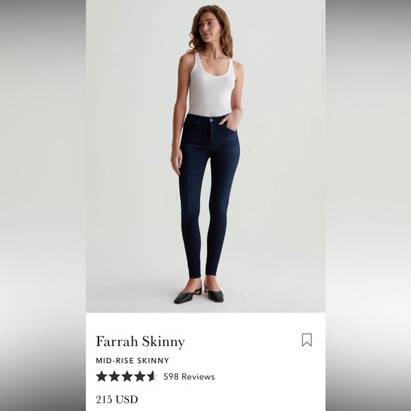 FARRAH SKINNY AG DENIM - Picture 2 of 4